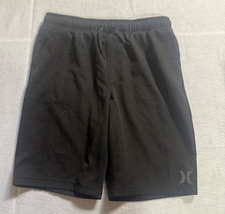 Hurley Boys Shorts Youth Large L 12-13 Black Boardshorts Swim Surf Active Gym