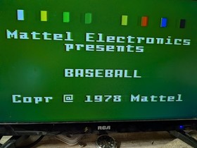 1978 Intellivision Major League Baseball #2614 Mattel Electronics MLB 
