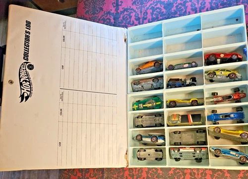 18 Vintage Hot Wheels Redlines 1967–70 + 24-Car Case – Childhood Collection Lot
