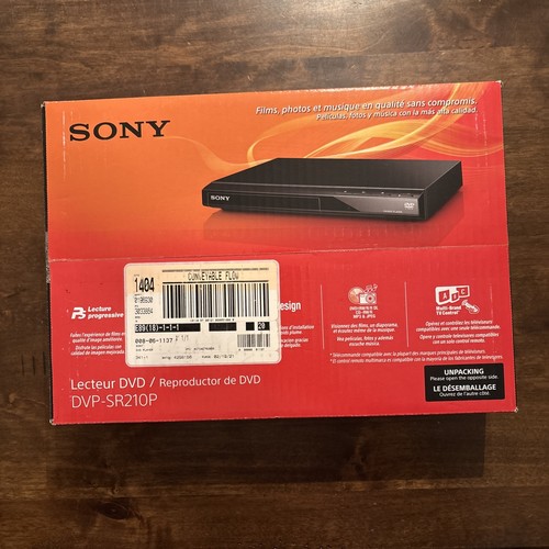 Sony CD DVD Player DVP-SR210P Progressive Scan Ultra Slim New In Box - Picture 2 of 6