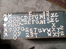 Unfinished Wood Alphabet Letters 59 Letters In All.