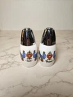 Vintage Gemco Friendship Blue Birds Milk Glass Folk Art Salt & Pepper Shaker Set