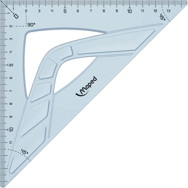 Maped Geometrie-Set 4-Teilig Transparent Lineal Zirkel Winkelmesser-image