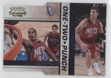 2010 Playoff Contenders Patches Gold Die-Cut 27/99 Devin Harris Brook Lopez 9bp