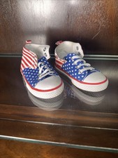 Toddler American Flag Shoes, Size 8