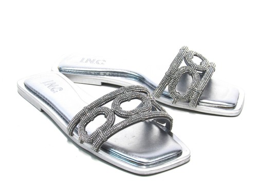 I.N.C. Sandalia International Concepts Hannahh Slide (para mujer) - plateada - talla 6,5 M - Imagen 5 de 8