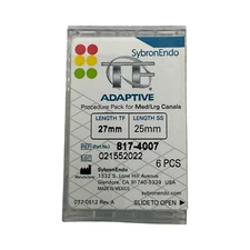 SybronEndo TF Adaptive 817-4007 27 mm Rotary Files Medium/Large NiTi