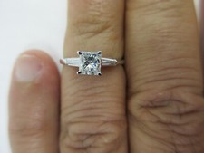 14K Gold Diamond Engagement Ring Center .55 Carat   Size 5.25  Value 4,500