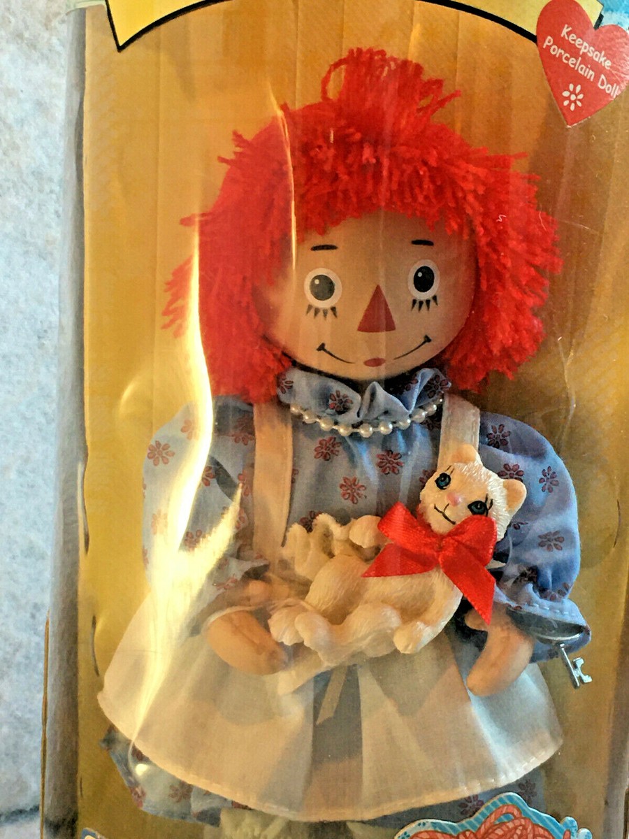 New Classic Raggedy Ann & Andy Best Friends Keepsake Porcelain