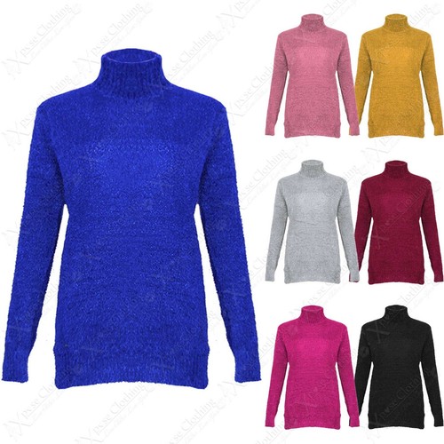 BOUCLE MOHAIR POLO NECK TURTLE NECK 