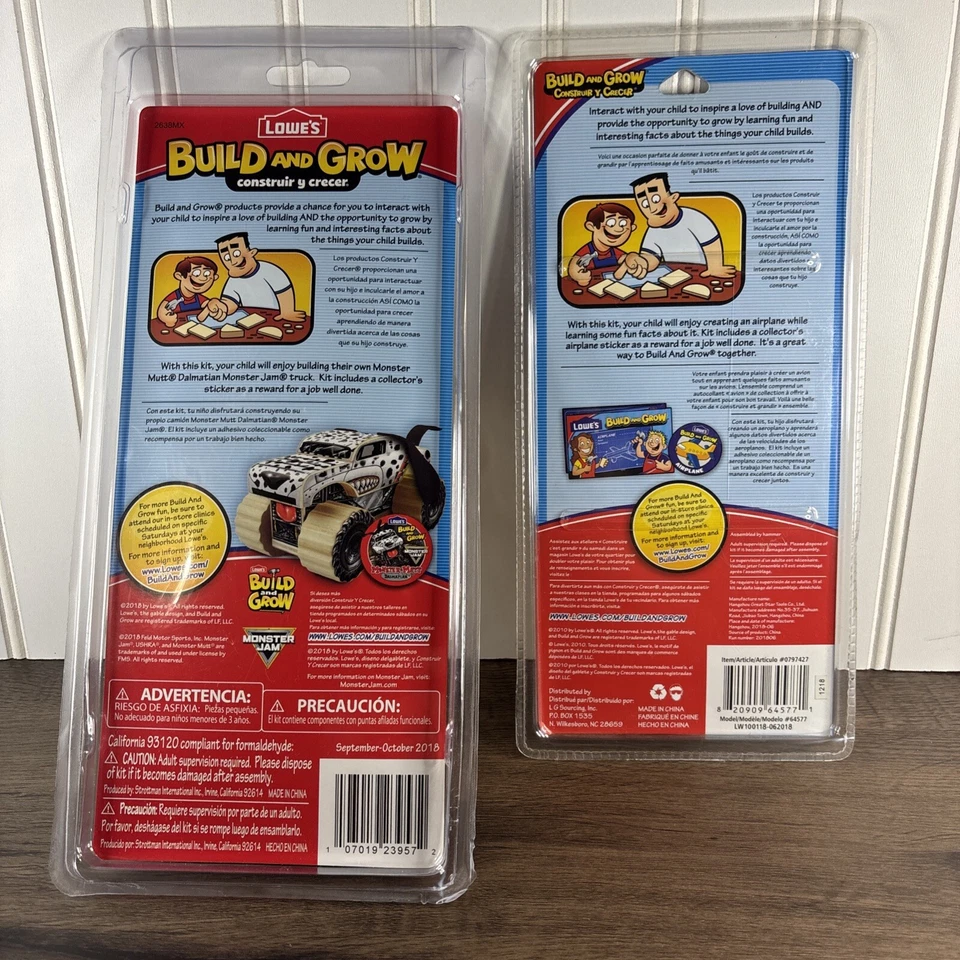 Lowes Build & Grow Monster Jam Monster Truck Monster Mutt Dálmata y Avión Foto 2 de 4