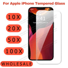 Wholesale Tempered Glass Screen Protector Lot For iPhone 15 14 13 12 11 Pro XR 8