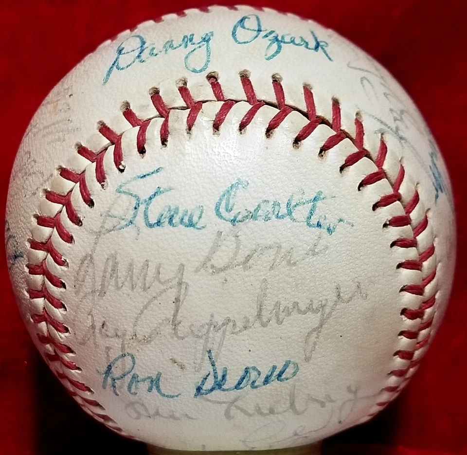 1973 Philadelphia Phillies Team Signed Ball MIKE SCHMIDT ROOKIE Era HOF vtg 70s - Image 3 of 4