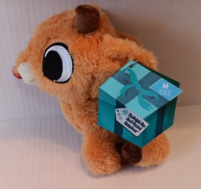 BARK BOX DOG TOY RUDOLPH THE RED- NOSED REINDEER CRINKLE SQEAKER TOY | eBay