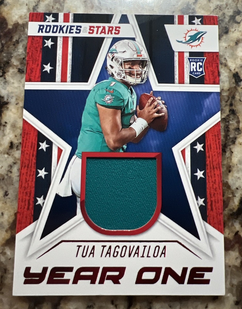 Tua Tagovailoa RC Rookie Card Jersey Relic 2020 Rookies Stars