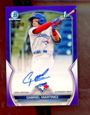 2023 Bowman Baseball Gabriel Martinez Purple Chrome 1st Bowman Auto/ 250 