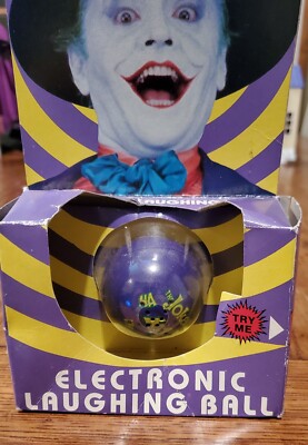 Vintage 1989 Hyman Joker Electronic Laughing Ball Jack Nicholson
