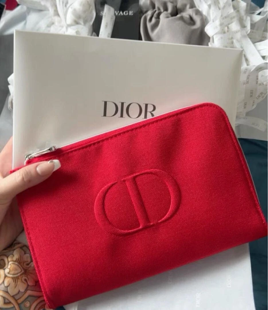 【NEUF】 Sac nouveauté Christian Dior rouge cadeau vanité logo étui limité JAPON