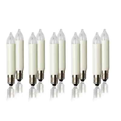 Hellum Candle Bulbs for German Christmas Arch 16volt 3watt 934014 10-Pack
