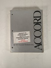 1997 Honda Accord Electrical Troubleshooting Oem Shop Repair Maintenance