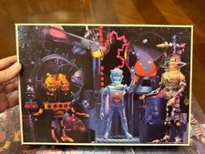 1977 RARE Space Warriors Colorforms Outer Space Man Alien Puzzle Alpha7 Complete