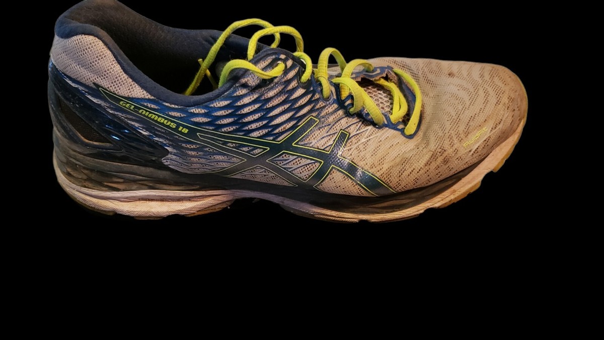 Mens Asics Gel Nimbus 18 Running Shoes 12 US T600N Athletic 