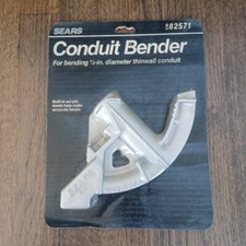 Vintage 1980s Sears Conduit Bender 1/2" Thinwall Conduit Built-in Acrylic Levels