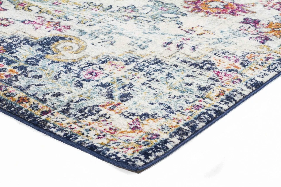 SULIS FLORAL COLOURFUL TRADITIONAL RUG RUNNER (L) 80x400cm **FREE DELIVERY** - Image 2 of 4