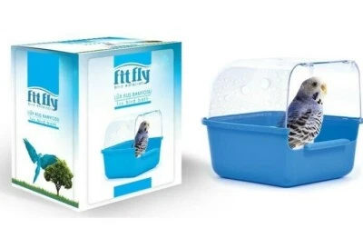 PETSHOPAMERICA Deluxe Bird Cage Bathing Tube Fits Parakeet, Budgie, Lovebird, Hamster Bath