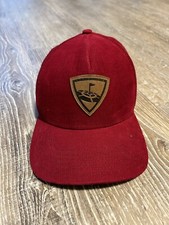 Callaway x Top Golf Patch Hat Logo Red Embroidered SnapBack Corduroy Cotton