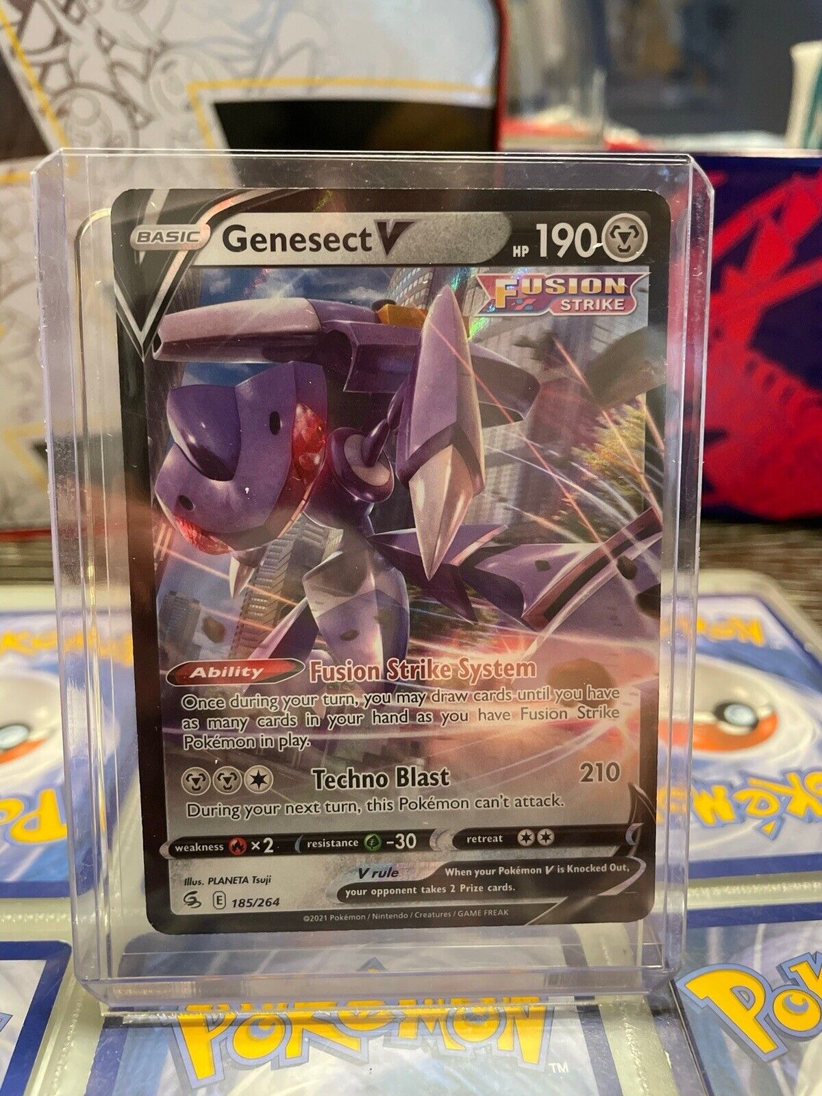 Pokemon 2022 World Championships MEW DECK Genesect V 185/264 - Near Mint  (NM)