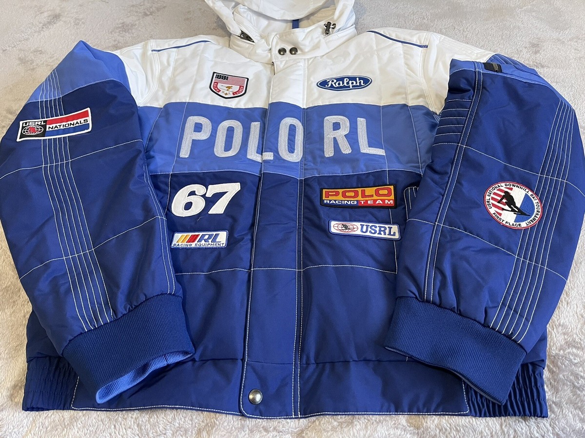 Men Polo Ralph Lauren Racing 1967 Downhill Ski Team Jacket Rare