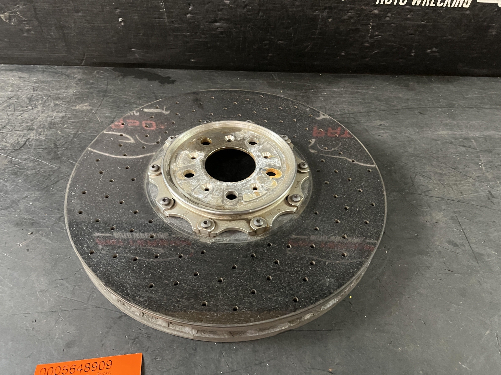 2007 BENTLEY CONTINENTAL GT RH PASSENGER FRONT CERAMIC BRAKE ROTOR 3W0615302C