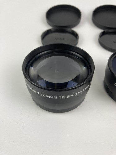 Set of 2 Digital Concepts High Def 2.2x 58mm Telephoto, 0.43x 58mm Wide Angle - Picture 2 of 12