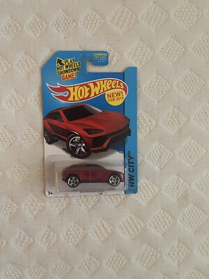 2015 Hot Wheels HW CITY Lamborghini Urus 23/250 Street Power Red 