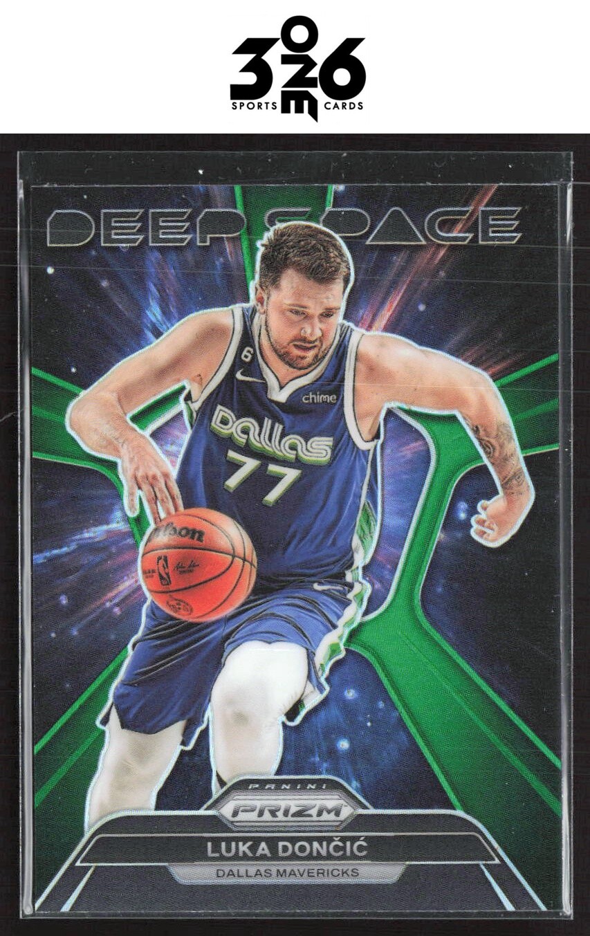Luka Doncic 2023-24 Panini Prizm Deep Space Prizms Green #6