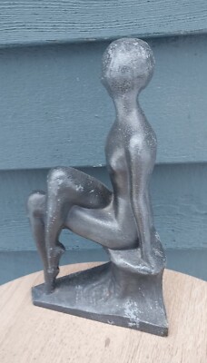 Art Deco Nude Woman Lamp Metal 1930 | eBay