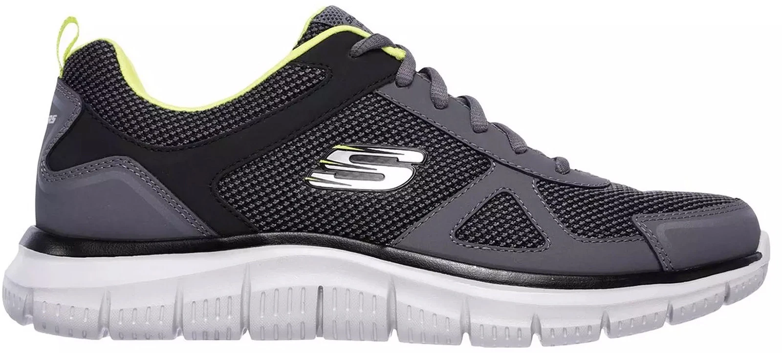 Skechers Track Bucolo Mens Training Shoes Grey Gym Workout Cushioned Trainers