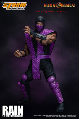 ゲームキャラクター MORTAL KOMBAT STORM COLLECTIBLES Perfect Storm Toys Mortal Kombat Rain purple Ninja 1/12 In Stock