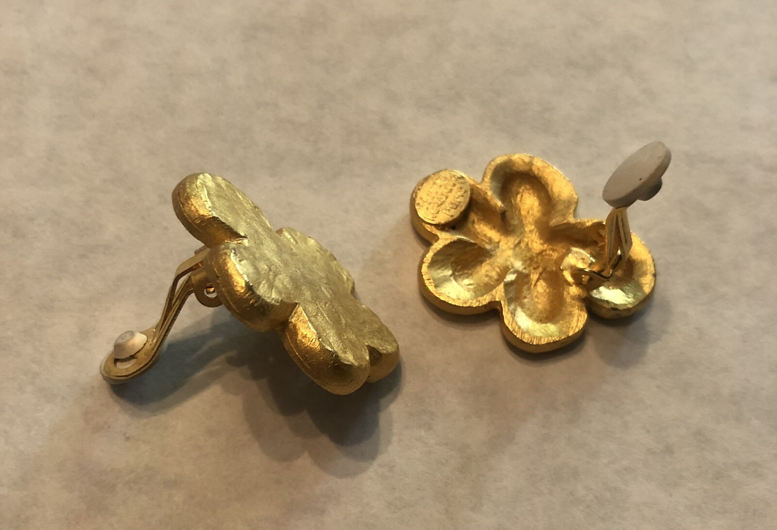 Broche Cœur Vintage Edouard Rambaud Paris - Métal Doré Et Strass - Parfait état - Bijou Rétro N°1