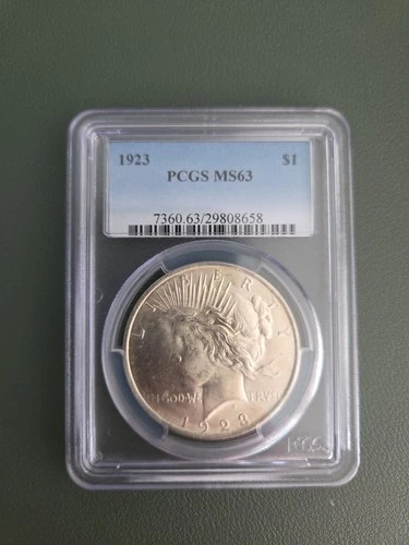 1923 Peace Silver Dollar MS-63 PCGS