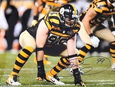 Autographed 11x14 BRETT KEISEL Pittsburgh Steelers photo Show Ticket