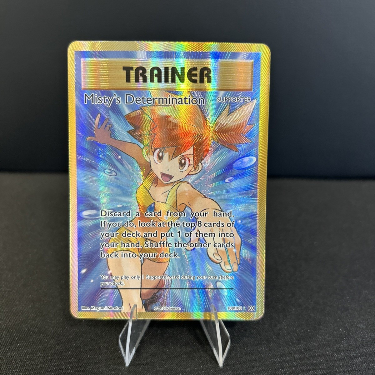 Misty's Determination (Full Art) 108/108 Evolutions Holo Crimp