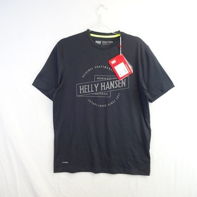 Helly Hansen HH T-Shirt Herren Small Schwarz Big Hit X-Cool