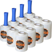 Plastic Stretch Film Shrink Wrap Roll for Moving, 5" X 1200', 80 Gauge, 12