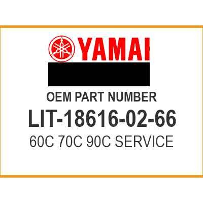 Yamaha 60C 70C 90C SERVICE MANUAL LIT-18616-02-66 OEM NEW