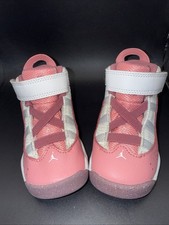 Size 7C - Jordan 6 Rings TD Coral Chalk, 343420-616, Clean, No Box, Gently Worn