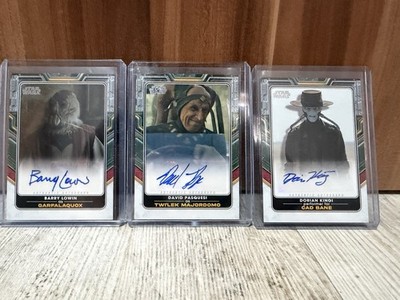 Topps Star Wars Autograph Lot Cad Bane Majordomo Garfalaquox