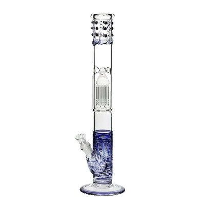 Wrap & Rake Single Chamber 6-Arm Tree Straight Water Pipe - 18''