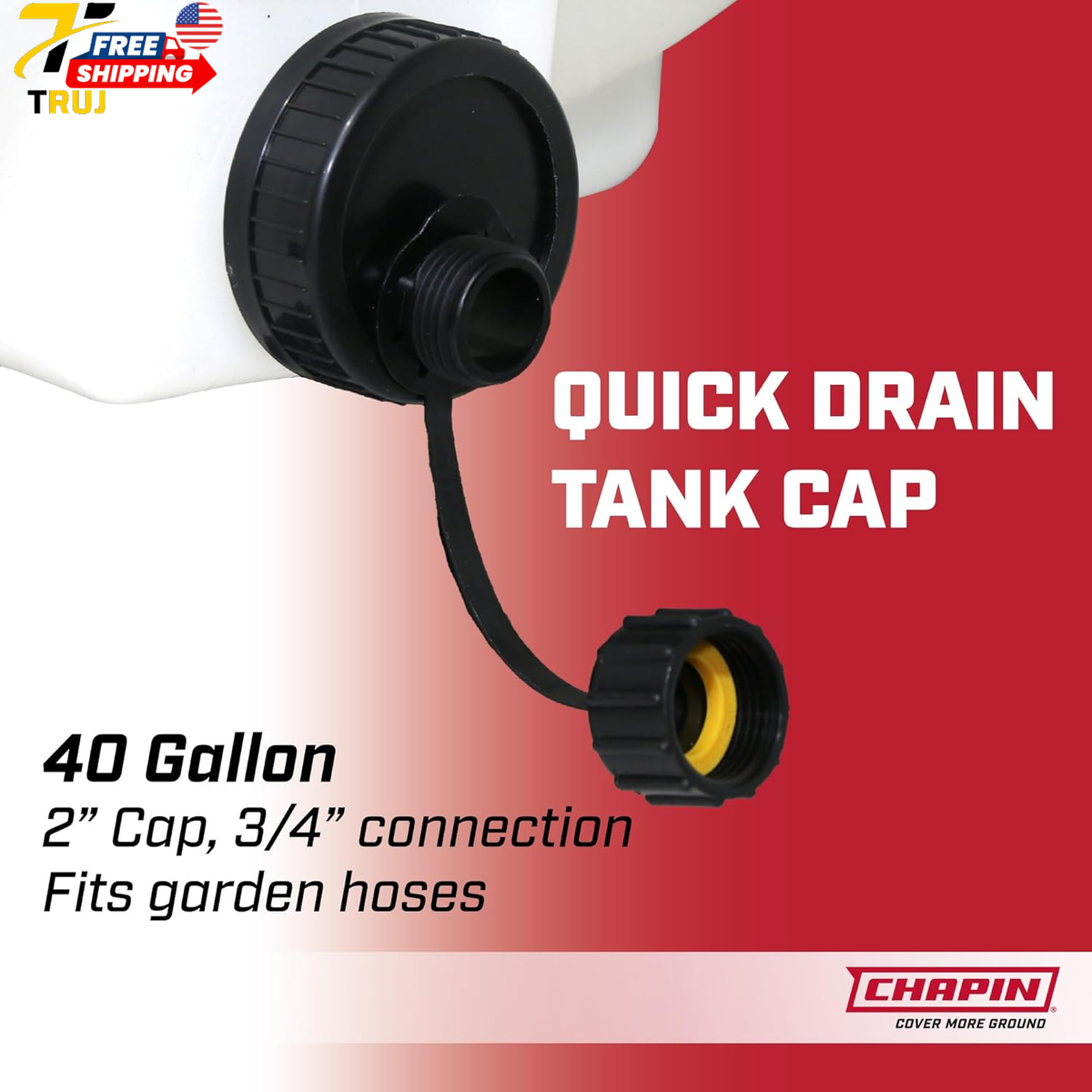Chapin 98142 40-Gallon Water Storage Tank Utility Water Tank Water